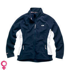 Gill Womens Grid Microfleece Jacket - Navy