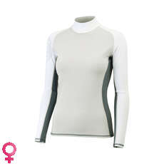 Gill Womens Long Sleeve Pro Rash Vest - Silver Gill Womens Long Sleeve Pro Rash Vest - Silver