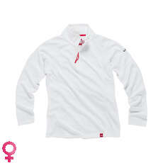 Gill Womens Uv Tec Zip Long Neck T-Shirt À Manches - Blanc