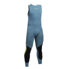Gul Code Zero 1mm Flatlock Long John Wetsuit - Pewter/Blue Gul Code Zero 1mm Flatlock Long John Wetsuit - Pewter/Blue
