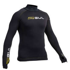 Gul Evotherm Flatlock Thermal Long Sleeve Rashguard - Black/Black Gul Evotherm Flatlock Thermal Long Sleeve Rashguard - Black/Black