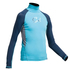 Gul Junior Flatlock Long Sleeve Rashguard - Turquoise/Navy