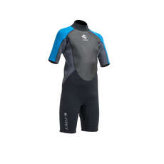Gul Junior G-Force 3mm Flatlock T2 Shorty Wetsuit - Black/Zafer