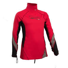 Gul Junior Long Sleeve Rashvest - Red/Black