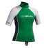 Gul Junior Short Sleeve Rashguard - Green/Gunmetal