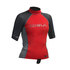 Gul Junior Short Sleeve Rashguard - Red/Dark Grey