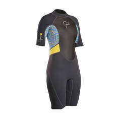 Gul Ladies Response 3/2mm FL Shorty Wetsuit - Graphite/Lines Gul Ladies Response 3/2mm FL Shorty Wetsuit - Graphite/Lines