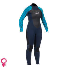 Gul Womens PROFILE 3/2mm Blindstitch Wetsuit 2015 - Blue/Turquoise