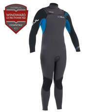 Gul PROFILE CZ 3/2mm Blindstitch Wetsuit 2015 - Gunmetal/Blue