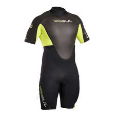 Gul Response 3/2mm Flatlock Shorty Wetsuit - Black/Lime Gul Response 3/2mm Flatlock Shorty Wetsuit - Black/Lime