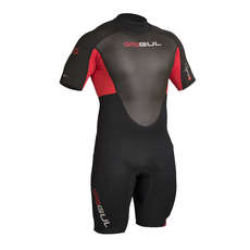 Gul Response 3/2mm Flatlock Shorty Wetsuit - Black/Red