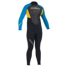 Gul RESPONSE 3/2mm Flatlock Steamer Wetsuit - Black/Electric Blue