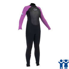 Gul Junior Girls RESPONSE 3/2mm Steamer Wetsuit - Black/Iris