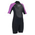Gul Junior Girls RESPONSE 3/2mm Summer Shorty Wetsuit 2023- Black/Iris