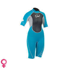 Gul Womens RESPONSE 3/2mm Shorty Wetsuit 2015 - Turquoise/Silver
