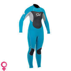 Gul Womens RESPONSE 3/2mm Blindstitch Steamer Wetsuit 2015 - Turquoise/Silver