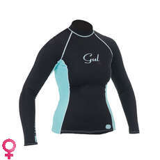 Gul SWAMI Womens Long Sleeve Rashguard 2015 - Black/Glacier