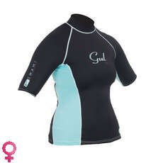 Gul SWAMI Womens Short Sleeve Rashguard - Black/Glacier