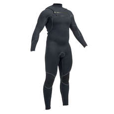 Gul Viper 4/3 Blindstitched Chest Zip Wetsuit - Black