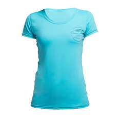 Gul Women Short Sleeve Tee Fit Rashvest - Turquoise