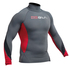 Gul Xola Flatlock Long Sleeve Rashguard - Ash/Red