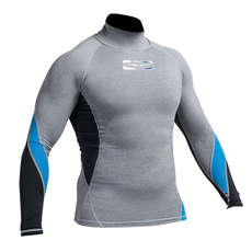 Gul Xola Flatlock Long Sleeve Rashguard - Marl/Black