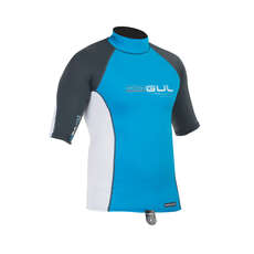 Gul XOLA Mens Short Sleeve Rashguard 2015 - Blue/White