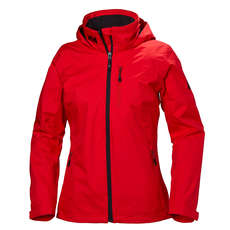 Helly Hansen Womens Crew Hooded Midlayer Jacket - Alert Red