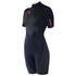 Sola Womens Ignite 3/2mm Shorty Wetsuit - Black/Pink