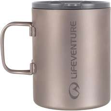 Lifeventure Titanium Insulated Mug - Grey/Silver
