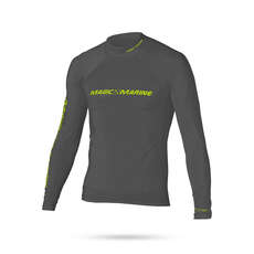 Magic Marine Cube Long Sleeve Rashvest - Grey