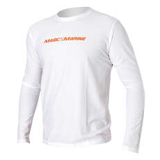 Magic Marine Cube Quick Dry Long Sleeve Jersey - White