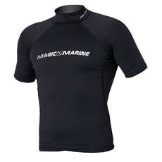 Magic Marine Cube Rash Vest / Guard Short Sleeve Men - Black