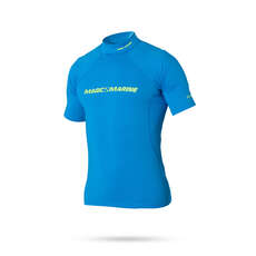Magic Marine Cube Short Sleeve Rashvest - Blue