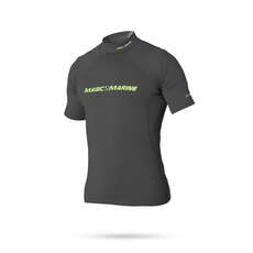 Magic Marine Cube Short Sleeve Rashvest - Grey