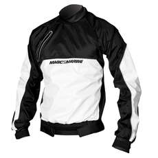 Magic Marine Racing Breathable Spraytop - White/Black Magic Marine Racing Breathable Spraytop - White/Black