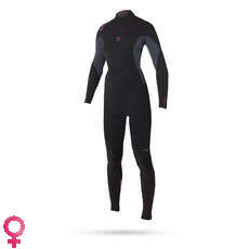 Magic Marine Womens Brand 5/4mm Back-Zip Wetsuit - Black