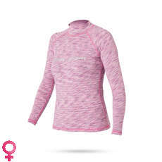 Magic Marine Womens Cube Long Sleeve Rashvest - Pink