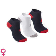 Musto Essential 3 Pair Trainer Socks Pack - Black/White