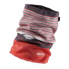 Musto Evolution Stripe Neck Gaiter - Rose Bonbon
