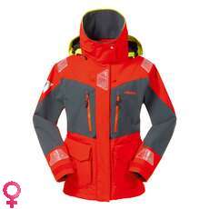 Musto Womens BR2 Offshore Jacket - Fire Orange/Dark Grey