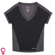 Musto Femmes Reflect Courtes T-Shirt À Manches - Noir