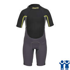 Musto Youth Championship Shorty Wetsuit - Gris Foncé / Noir