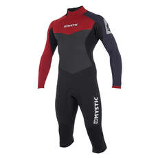 Mystic Drip 4/3mm Back-Zip Longarm Shortleg Wetsuit - Bordeaux