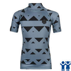 Mystic Kids Star Short-Sleeve Rashvest - Pewter