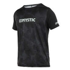 Mystic Majestic Short-Sleeve Loosefit Rash Vest  - Black