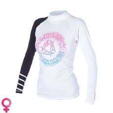 Mystic Maori Womens Long Sleeve Rashvest 2014 - White