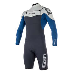 Mystic Star 3/2mm Double Front-Zip Longarm Shorty Wetsuit - Navy