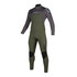 Mystic Star 4/3mm Double Front-Zip Fullsuit Wetsuit - Grey Green