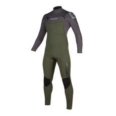 Mystic Star 5/3mm Double Front-Zip Fullsuit Wetsuit - Grey Green